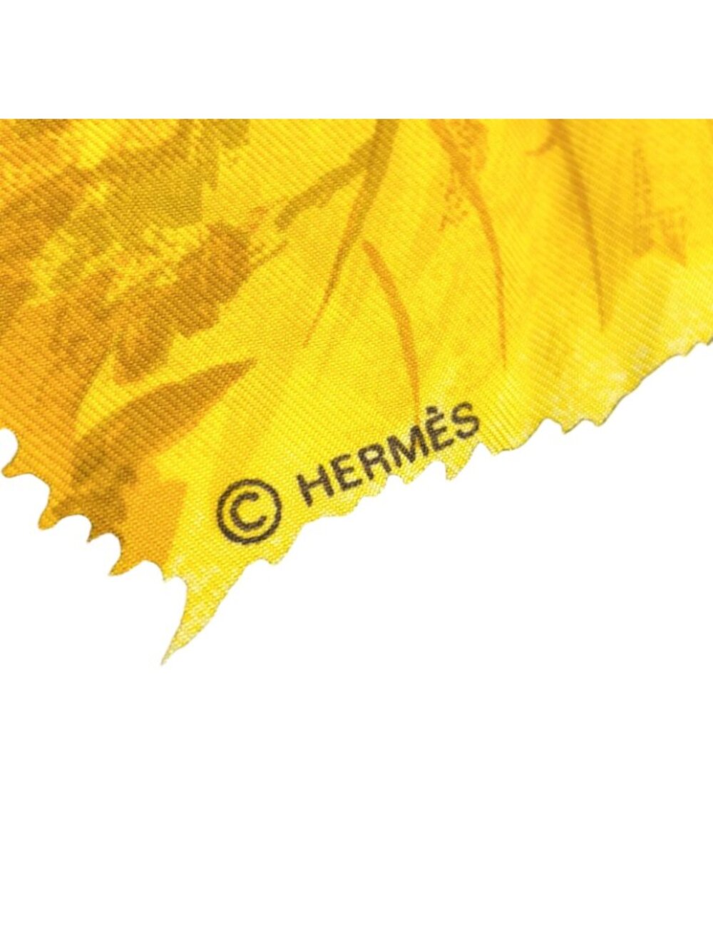 Hermes Carre 90 Tourbillon Silk Yellow Black Scarf - Picture 2 of 11